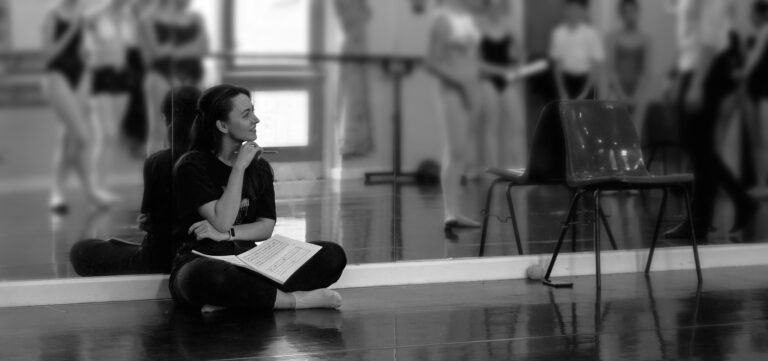 Amelia Clarkson at a ballet studio