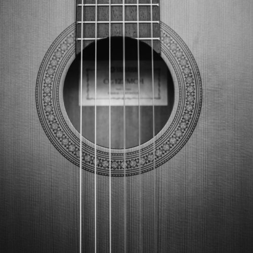 acoustic guitar close up